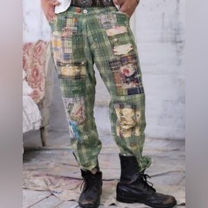 NWT Magnolia Pearl Love Yarn Dyed Bobbie Trousers